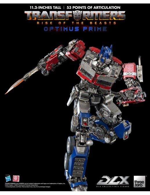 Threezero Transformers Rise of the Beasts DLX Scale Collectible Figure Series Optimus Prime