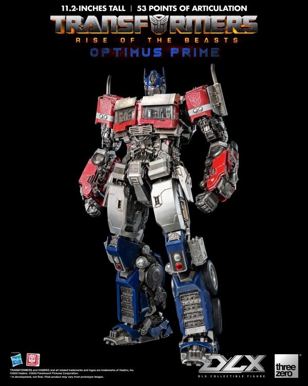 THREEZERO TRANSFORMERS RISE OF THE BEASTS DLX SCALE COLLECTIBLE FIGURE SERIES OPTIMUS PRIME