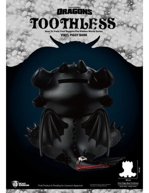 Beast Kingdom How to Train Your Dragon Toothless Piggy Bank