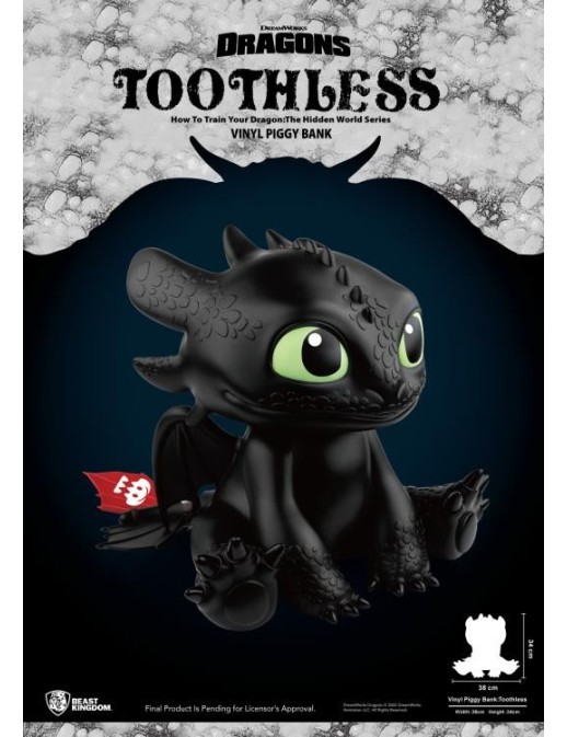 Beast Kingdom How to Train Your Dragon Toothless Piggy Bank