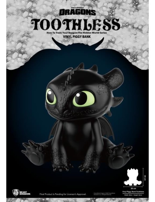 Beast Kingdom How to Train Your Dragon Toothless Piggy Bank
