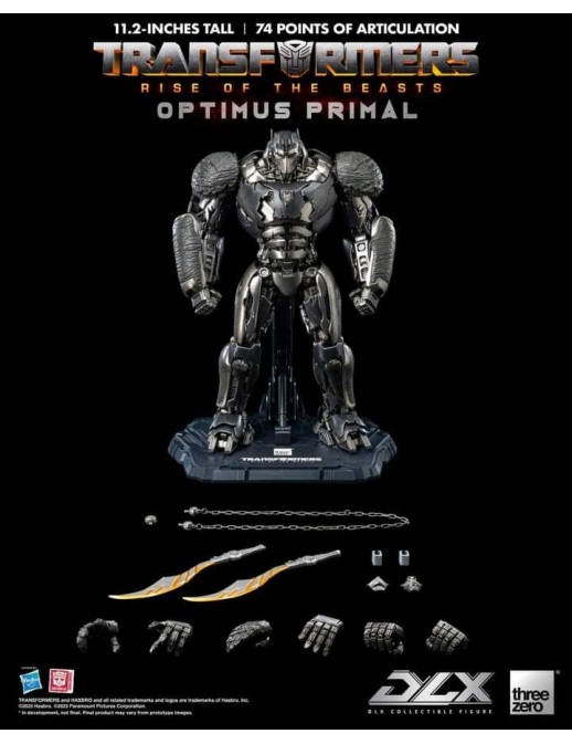 Threezero Transformers Rise of the Beasts DLX Scale Collectible Figure Series Optimus Primal
