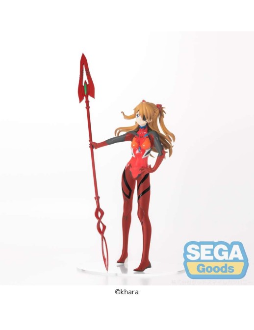Sega Premium Size Figure Evangelion Asuka Shikinami Langley Spear of Cassius 30cm