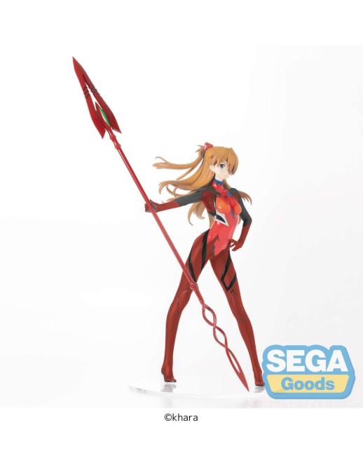 Sega Premium Size Figure Evangelion Asuka Shikinami Langley Spear of Cassius 30cm