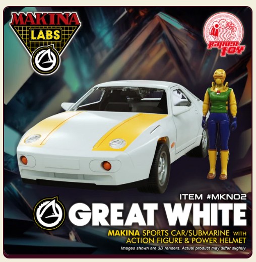 RAMEN TOY MAKINA LABORATORIES M.A.S.K. GREAT WHITE SHARK