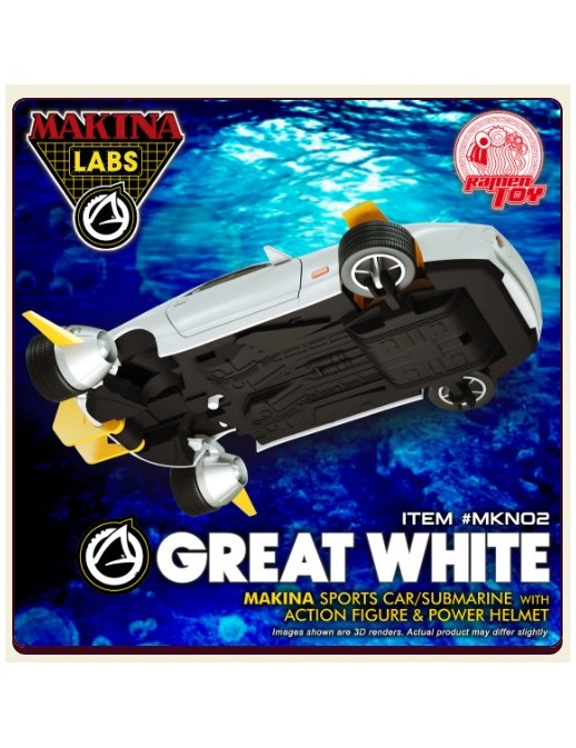 Ramen Toy Makina Laboratories M.A.S.K. Great White Shark